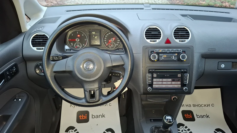 VW Caddy 1.6TDI/102 Пътнически, снимка 14 - Автомобили и джипове - 52828308