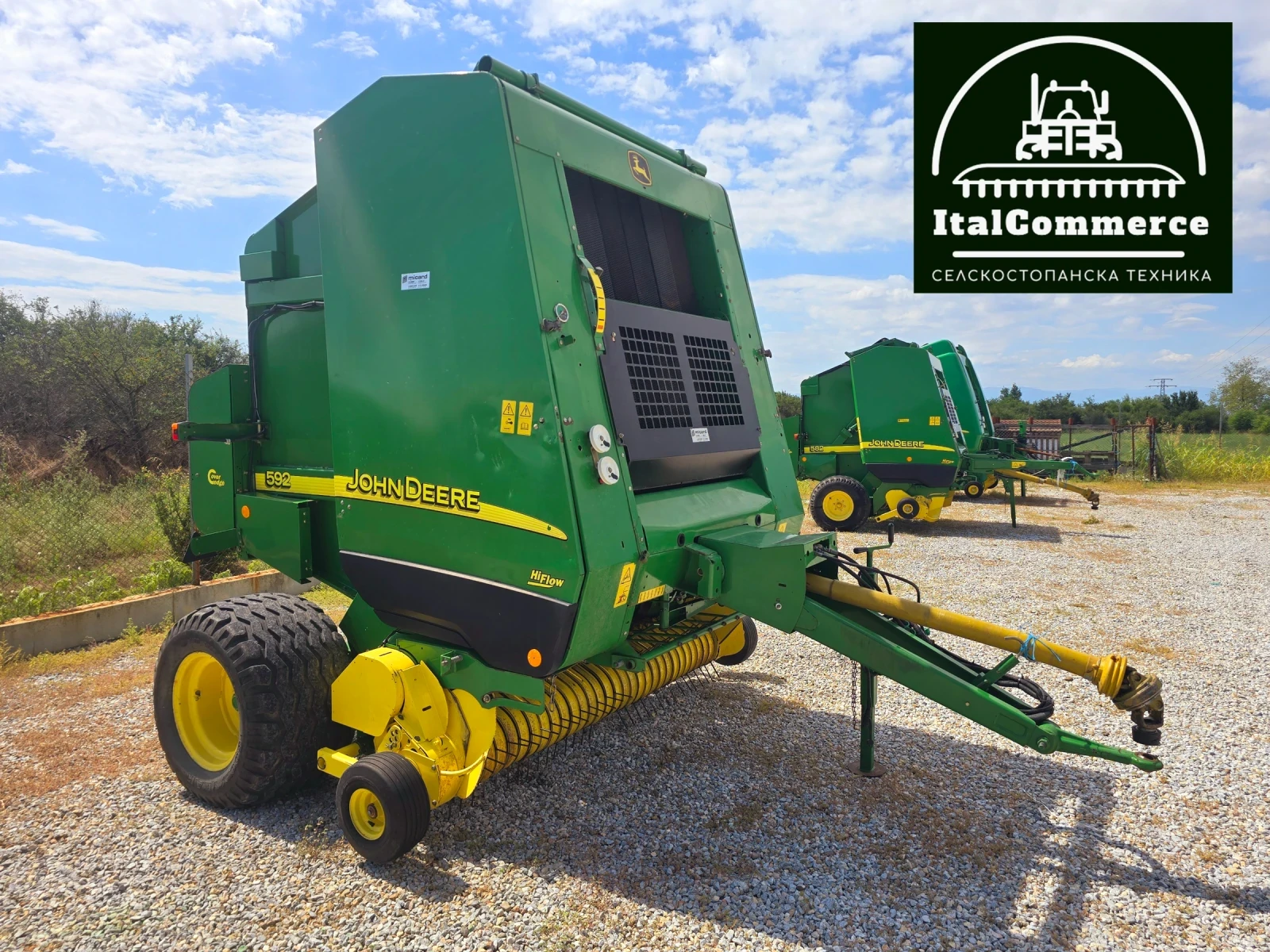 Балировачка John Deere 592 Мрежа+ сезал ТОП СЪСТОЯНИЕ, снимка 4 - Селскостопанска техника - 55155463