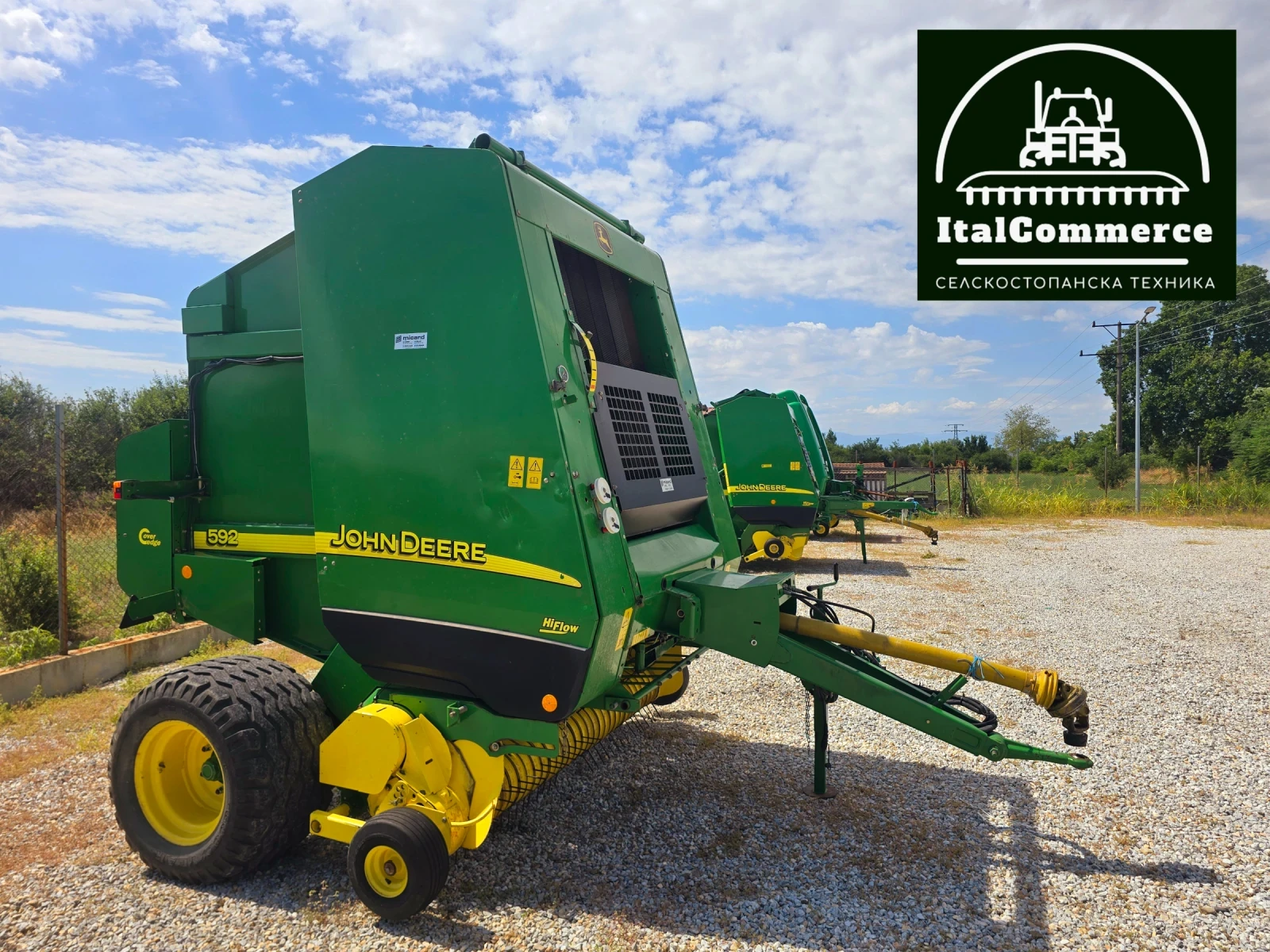 Балировачка John Deere 592 Мрежа+ сезал ТОП СЪСТОЯНИЕ, снимка 2 - Селскостопанска техника - 55155463