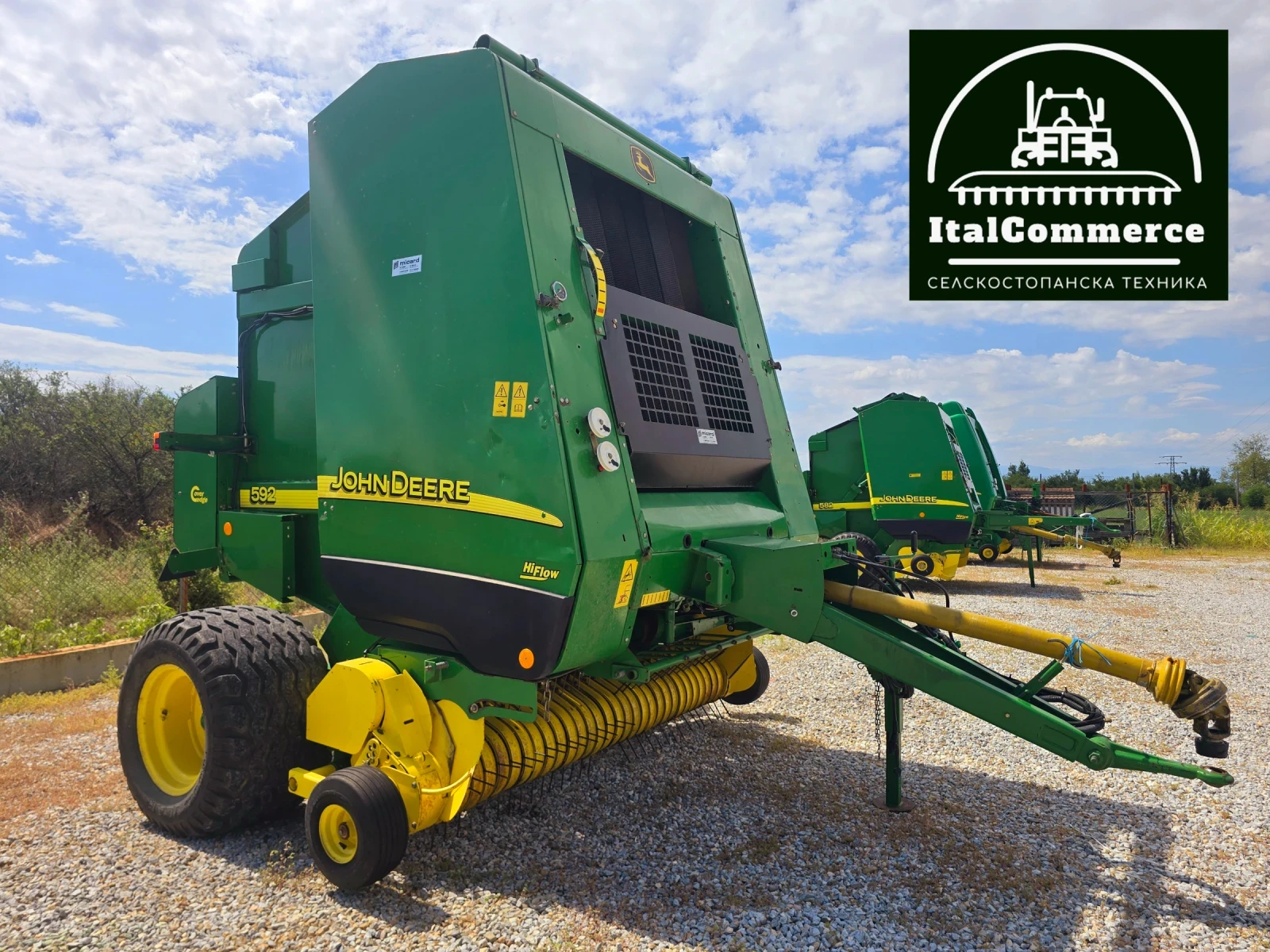 Балировачка John Deere 592 Мрежа+ сезал ТОП СЪСТОЯНИЕ, снимка 3 - Селскостопанска техника - 55155463