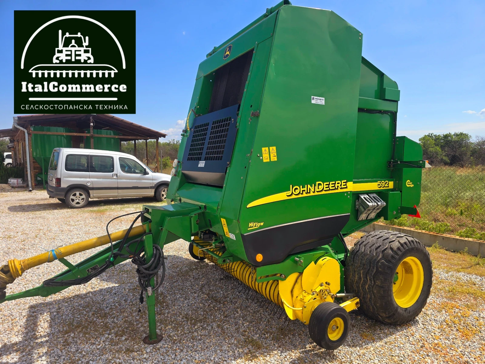 Балировачка John Deere 592 Мрежа+ сезал ТОП СЪСТОЯНИЕ, снимка 5 - Селскостопанска техника - 55155463