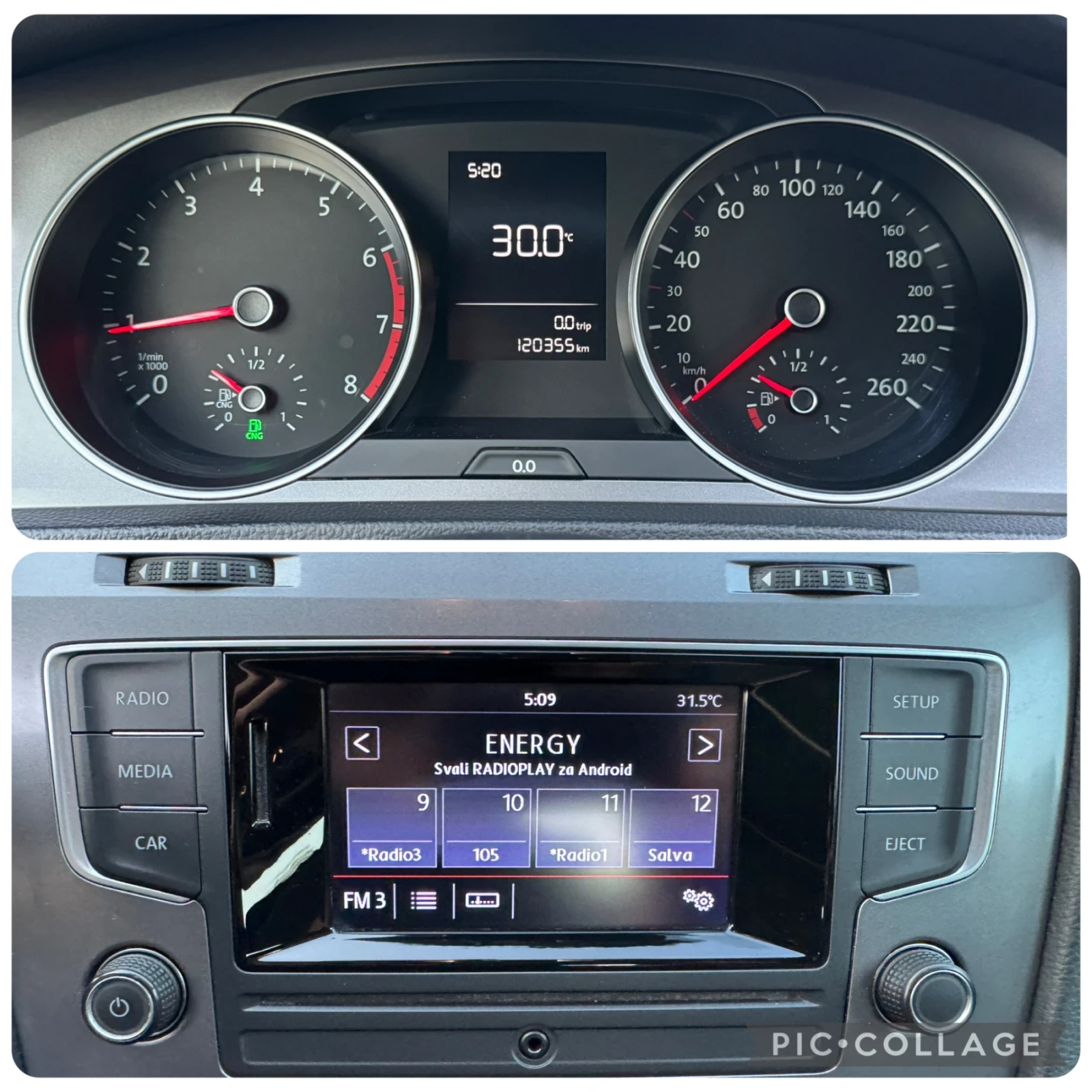 VW Golf 1.4TGI-110кс. 6скорости!, снимка 11 - Автомобили и джипове - 55695896