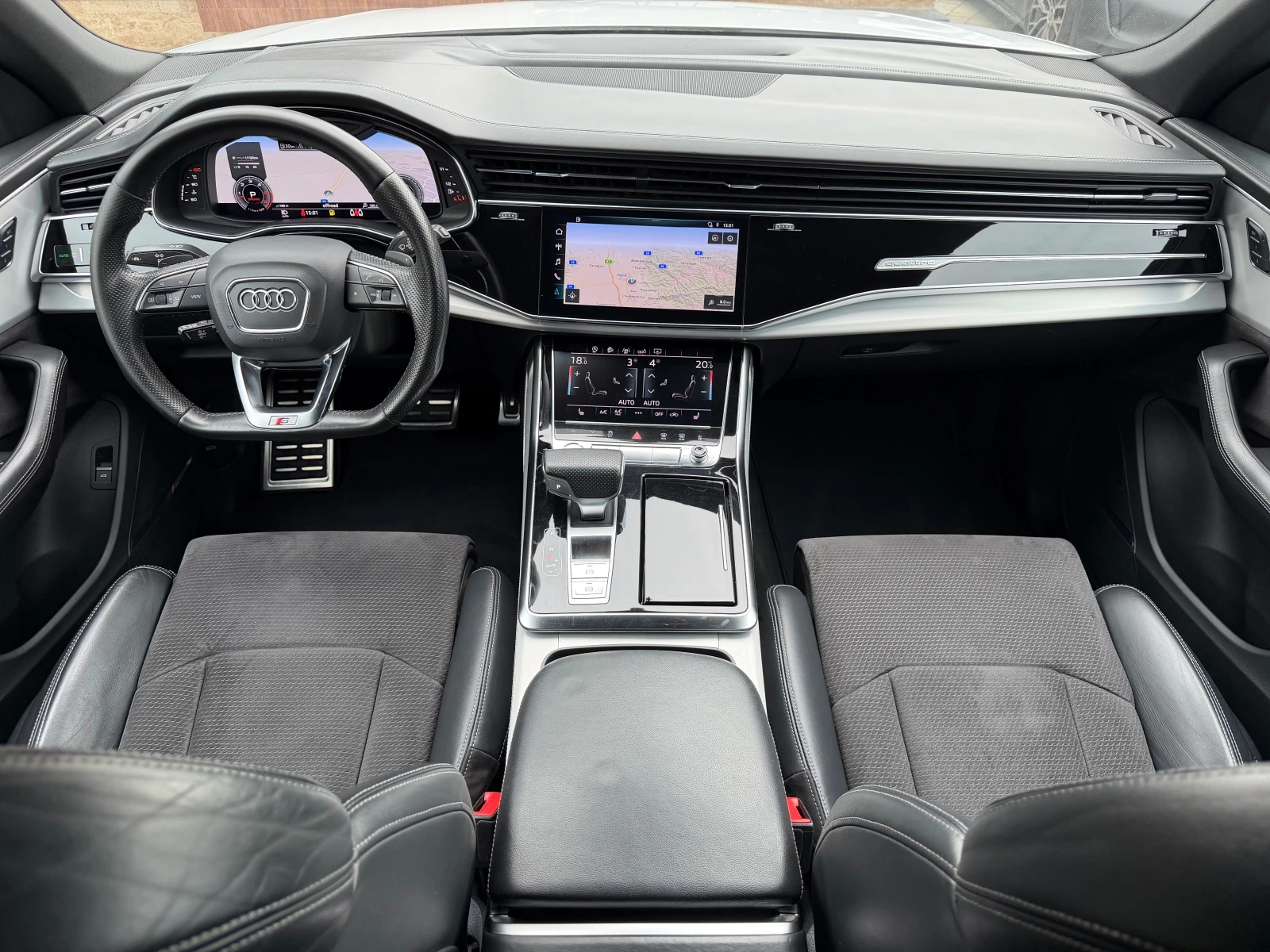 Audi Q8 50TDI S-line #VAKUM#B&O#Cam360#DISTR#KeyLes#MEMORY, снимка 11 - Автомобили и джипове - 56276070