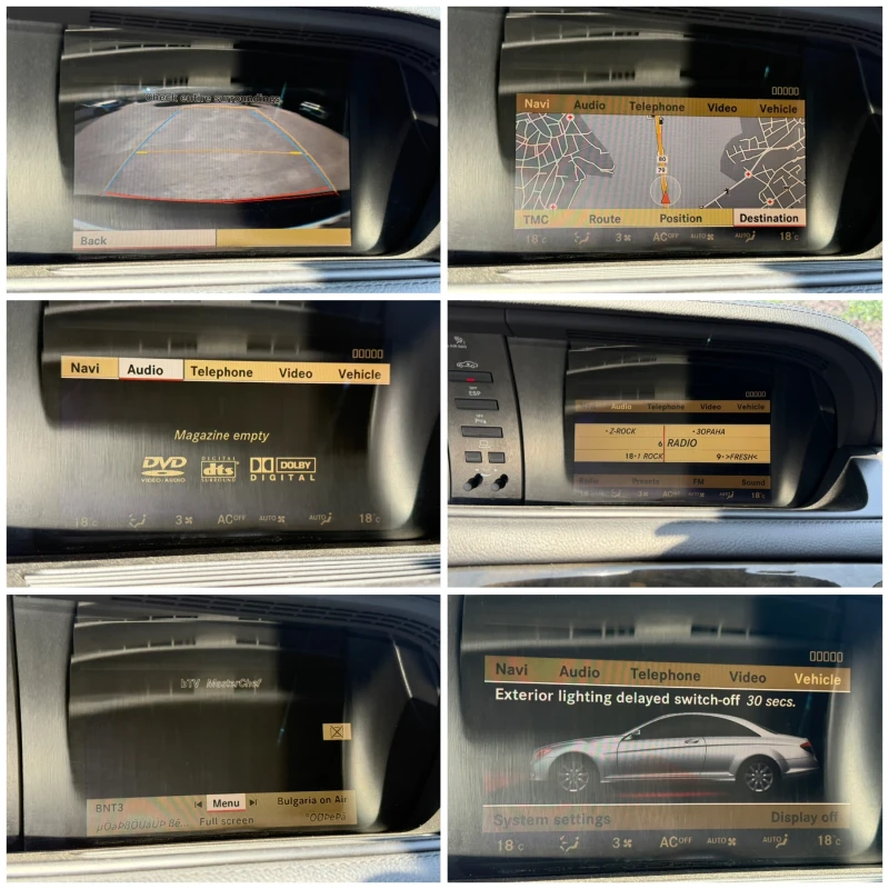 Mercedes-Benz CL 63 AMG LED/NAVI/KAM/KEYLESSGO/VACUM/СОБСТВЕН ЛИЗИНГ, снимка 16 - Автомобили и джипове - 51391155