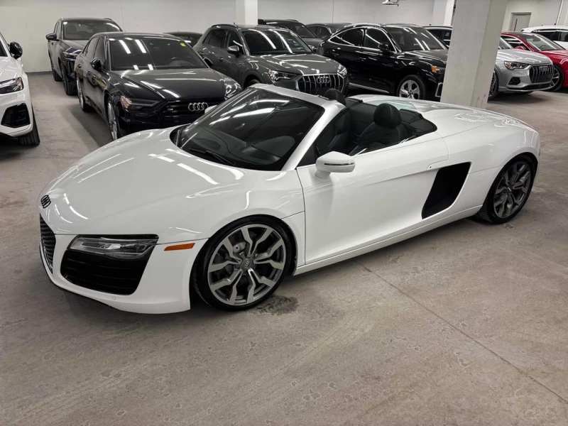 Audi R8 2014 * V8 Spyder * КАБРИО * ОТ ПРЕДСТАВИТЕЛСТВО, снимка 3 - Автомобили и джипове - 53282145