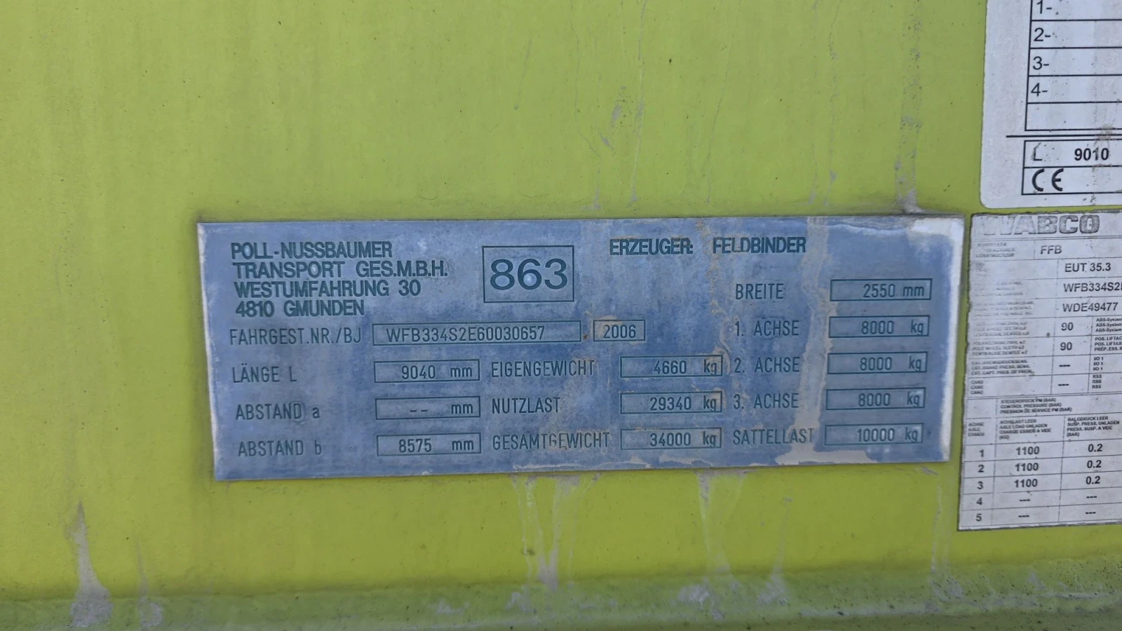 Полуремарке Feldbinder 35куб.см., снимка 5 - Ремаркета - 55974695