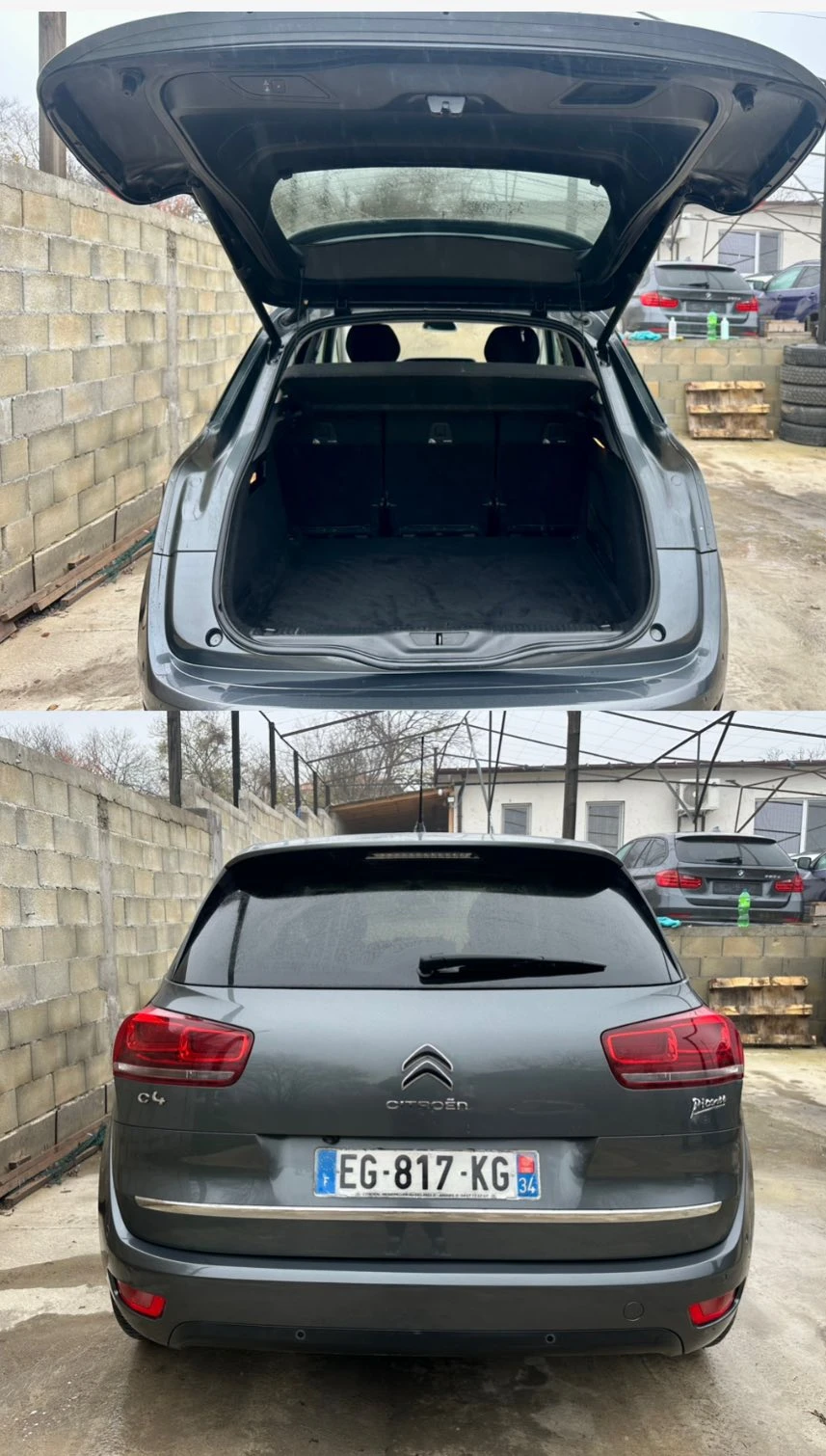 Citroen C4 Picasso 1.6 Blue-HDi, Автоматик, Самопаркиране, Exclusive - изображение 4