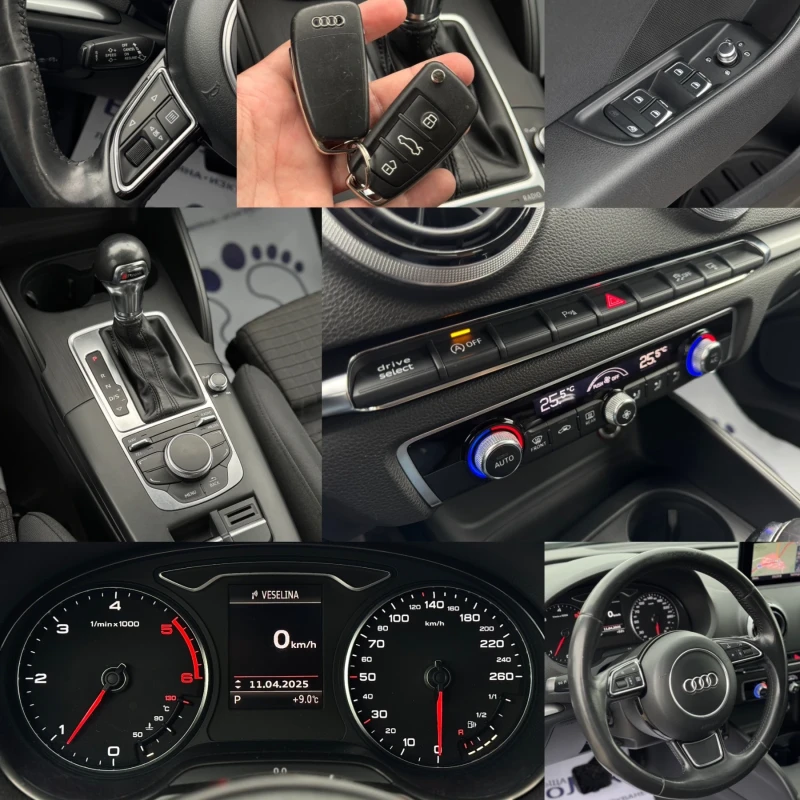 Audi A3 2.0TDI 150кс S-Line DSG-6 НАВИ КСЕНОН РЕКАРО , снимка 16 - Автомобили и джипове - 49943057