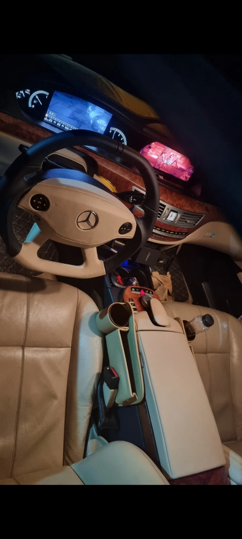 Mercedes-Benz S 320 4-MATIK ВАКУМ;ДИСТРОНИК;ПАРК ТРОНИК.ПОРЪЧКОВ ВОЛАН, снимка 14 - Автомобили и джипове - 52096694