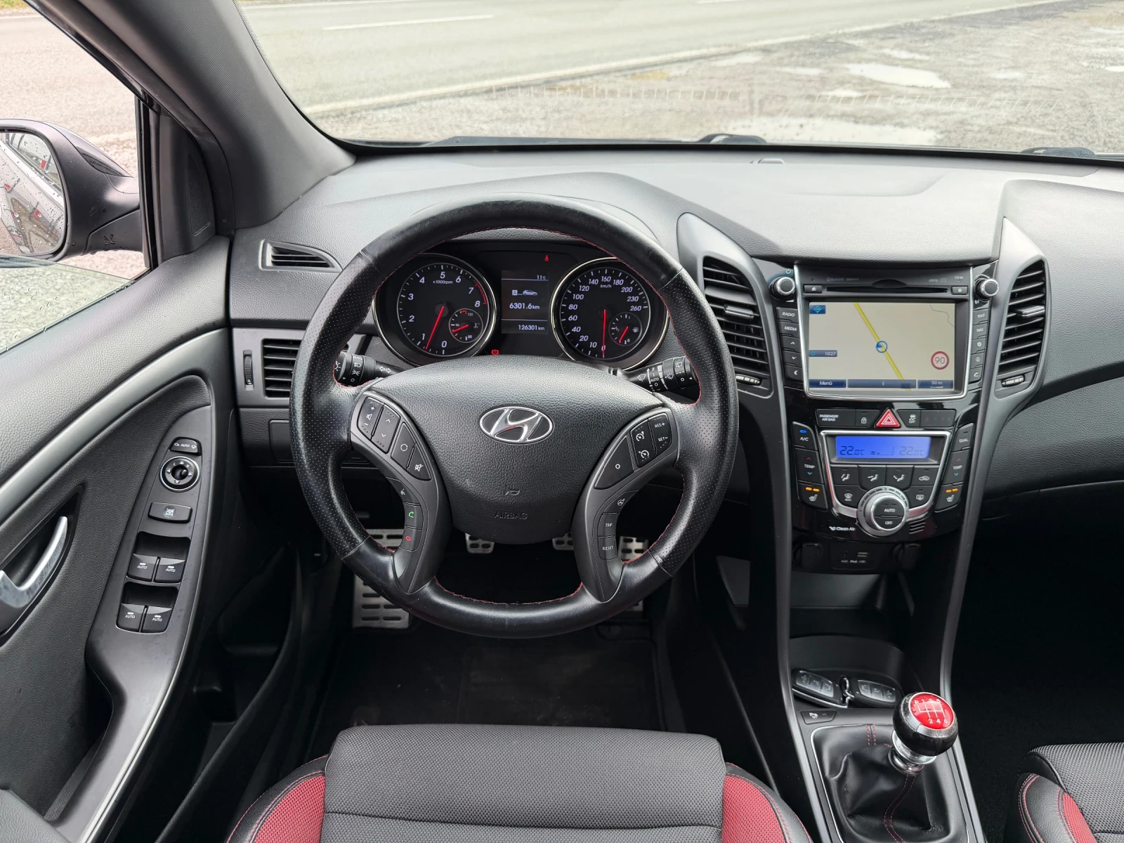 Hyundai I30 TURBO 1.6 186hp LED NAVI CAMERA EURO 6 TUV COC | Mobile.bg   12