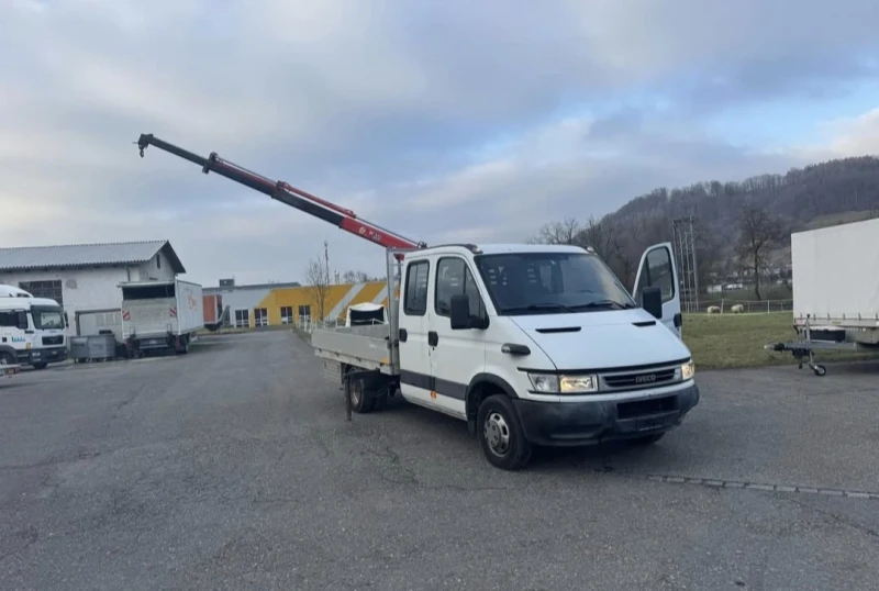 Iveco Daily 35c14 3.0L* 1500кг.Кран* ШВЕЙЦАРИЯ* , снимка 1 - Бусове и автобуси - 49066660