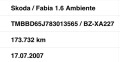 Skoda Fabia 1.6i-105кс-TUV-ГЕРМАНИЯ-170х.км - [18] 