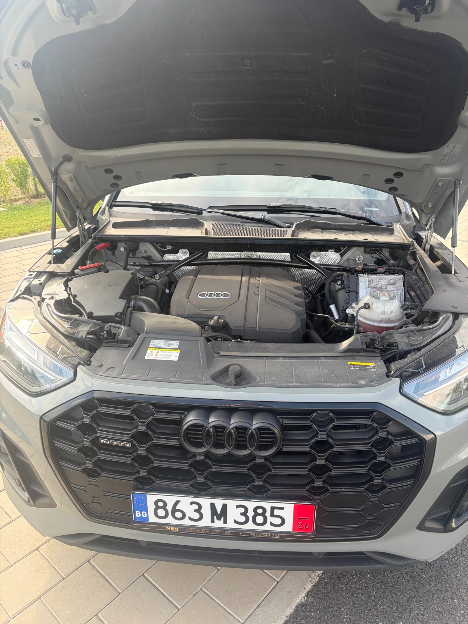 Audi Q5 S-line, Nardo Grey, Black Optic, снимка 7 - Автомобили и джипове - 55330379