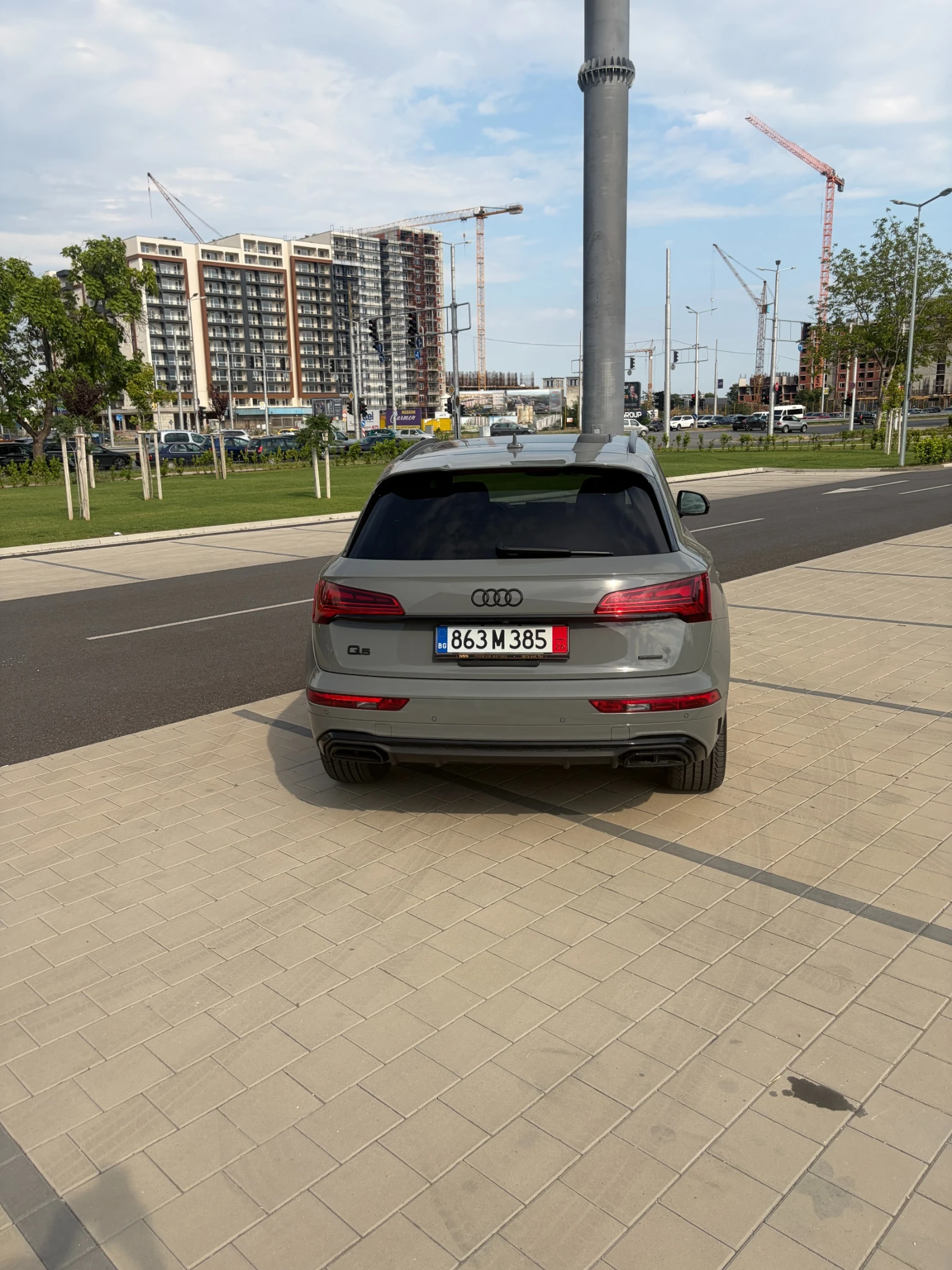 Audi Q5 S-line, Nardo Grey, Black Optic, снимка 4 - Автомобили и джипове - 55330379