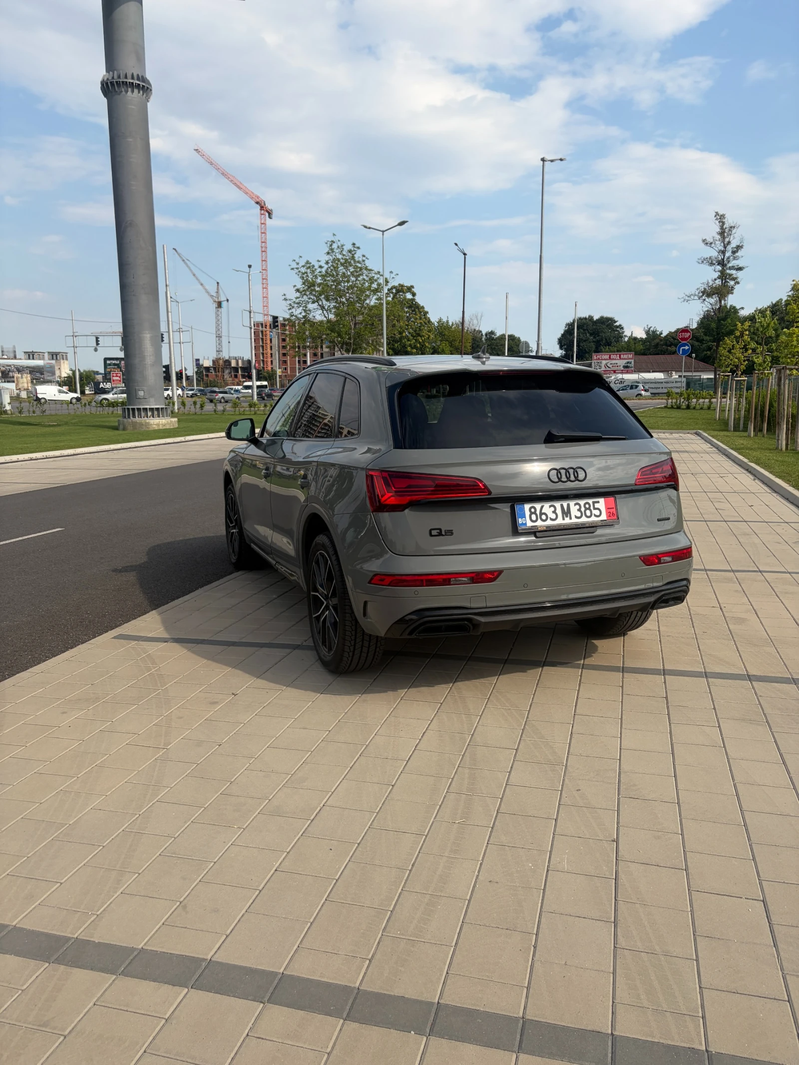 Audi Q5 S-line, Nardo Grey, Black Optic, снимка 3 - Автомобили и джипове - 55330379