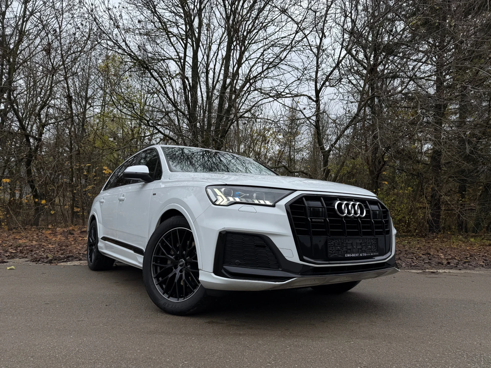 Audi Q7 50TDI* S-Line* MATRIX* H-UP* PANO* ОБДУХВАНЕ*  - изображение 4