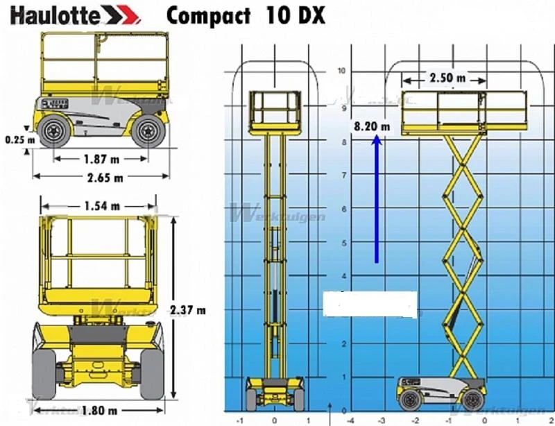 Автовишка Друга марка Haulotte Compact 10DX  4x4, снимка 16 - Индустриална техника - 25462270