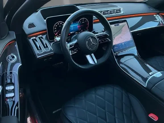 Mercedes-Benz S 450 d Long 4Matic = AMG Line = Гаранция, снимка 7 - Автомобили и джипове - 53189754