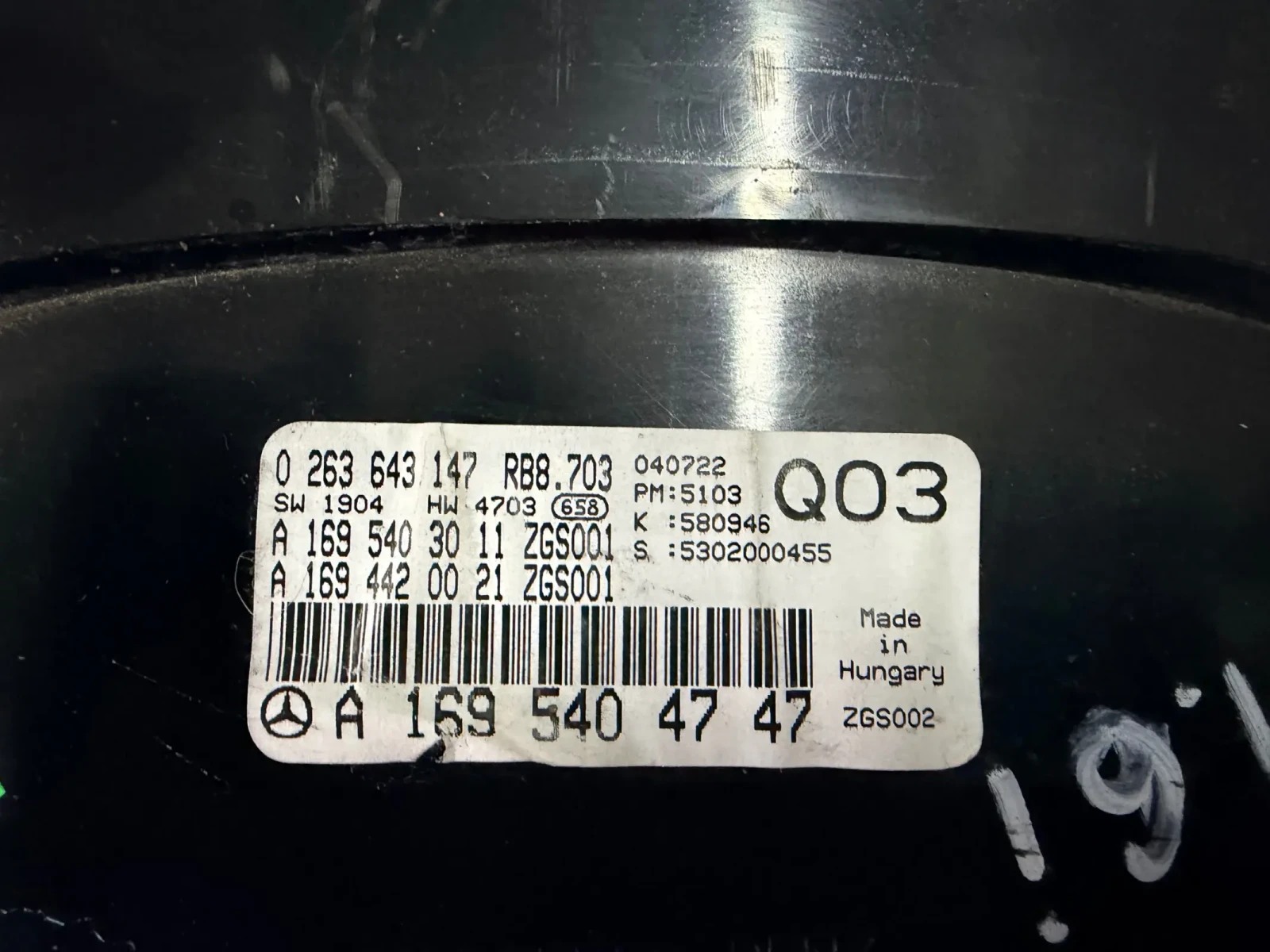 A1695404747  ���������� Mercedes-Benz - A-CLASS A 169 540 47 47 A1695403011 A1694420021 0263643147  | Mobile.bg � ����������� 2