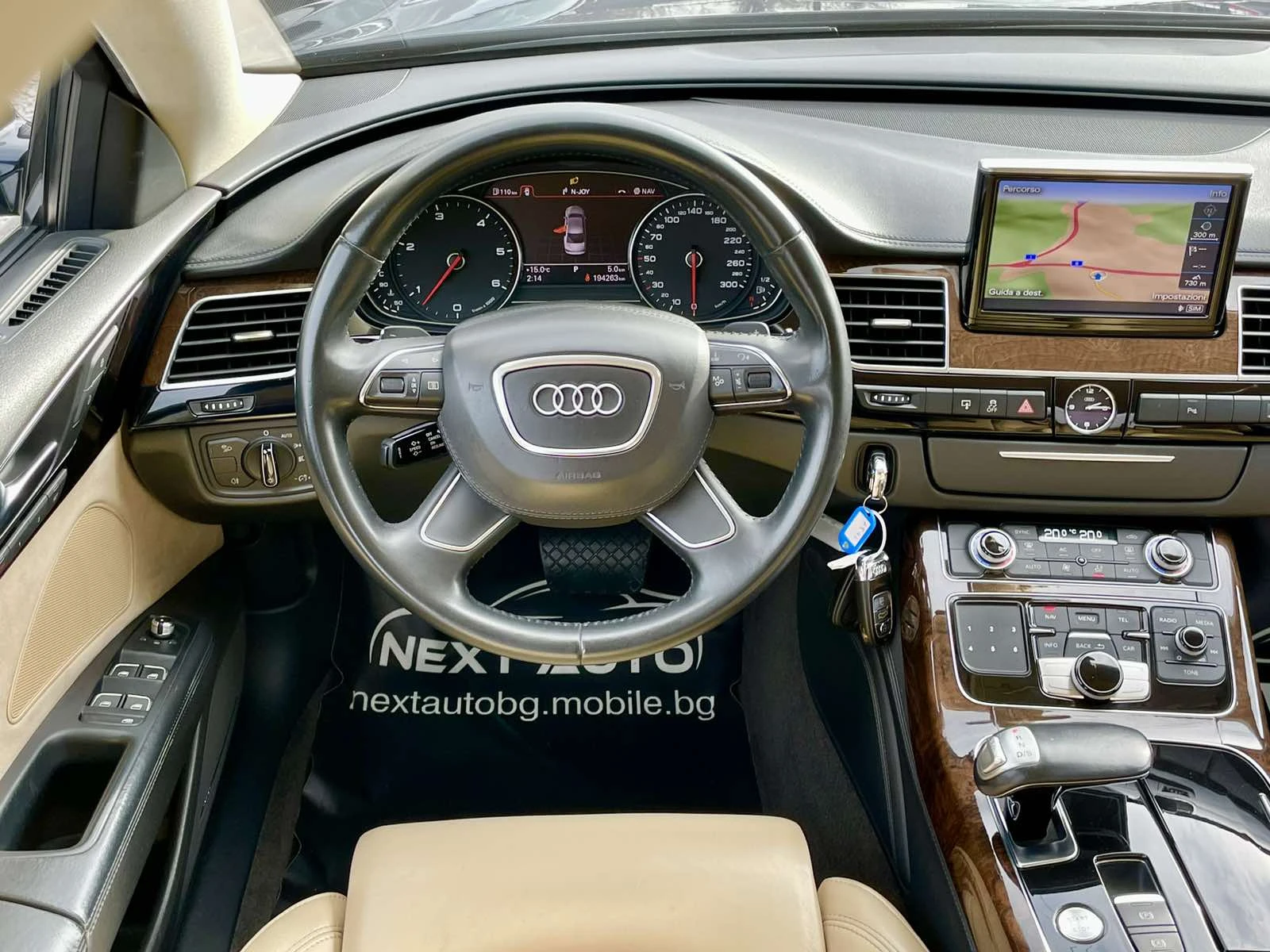 Audi A8 4.2TDI V8 351HP LANE ASSIST , снимка 10 - Автомобили и джипове - 54641483