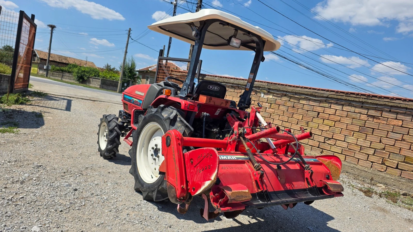 Трактор Yanmar AF224 с фреза, 4x4, 24 к.с., АграБГ Джолев , снимка 3 - Селскостопанска техника - 5227327