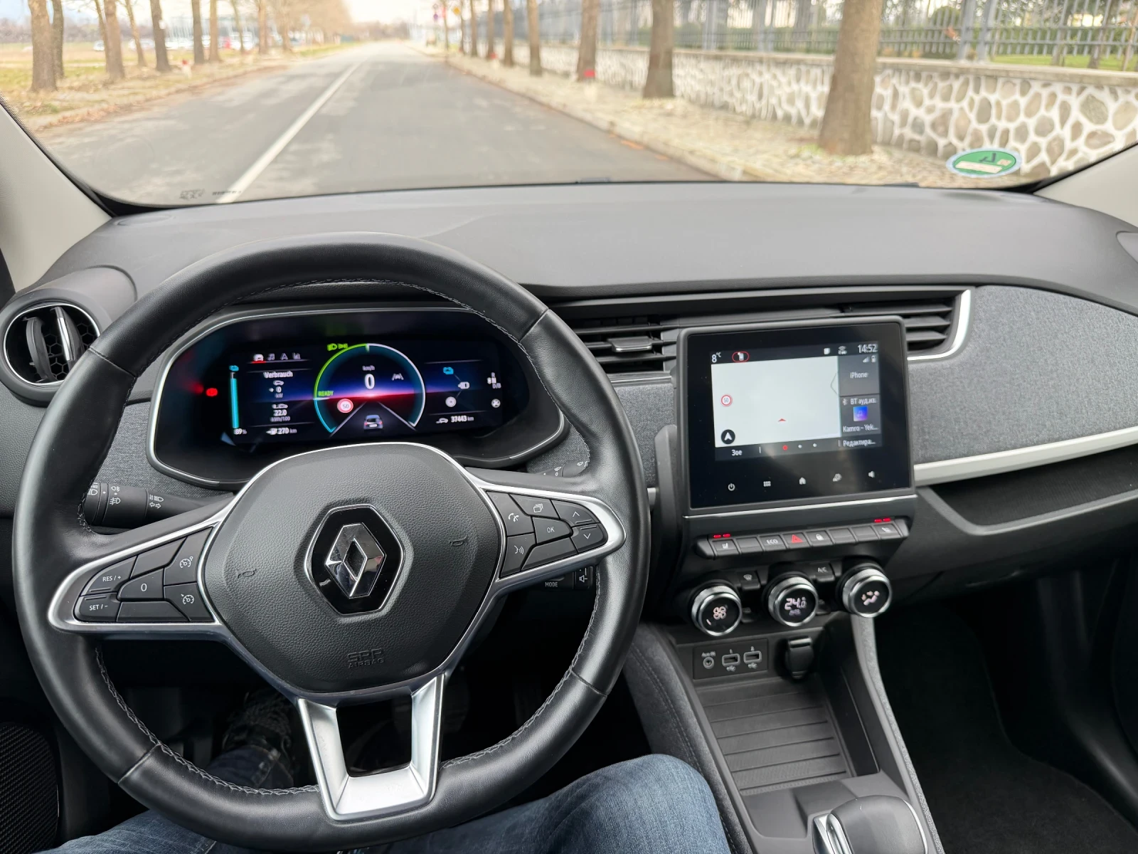 Renault Zoe 52kw* 37000км* Камера* Подгреви* Следене на ленти , снимка 11 - Автомобили и джипове - 53962129