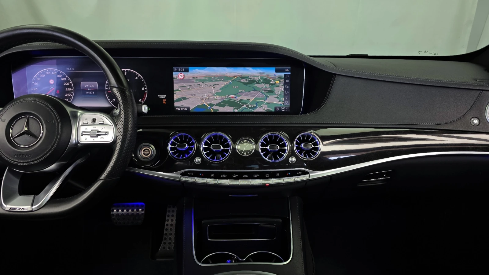 Mercedes-Benz S 350 AMG line/Head up/360 Cam/Подгрев/Обдух/ФИНАНСИРАНЕ, снимка 13 - Автомобили и джипове - 54661771