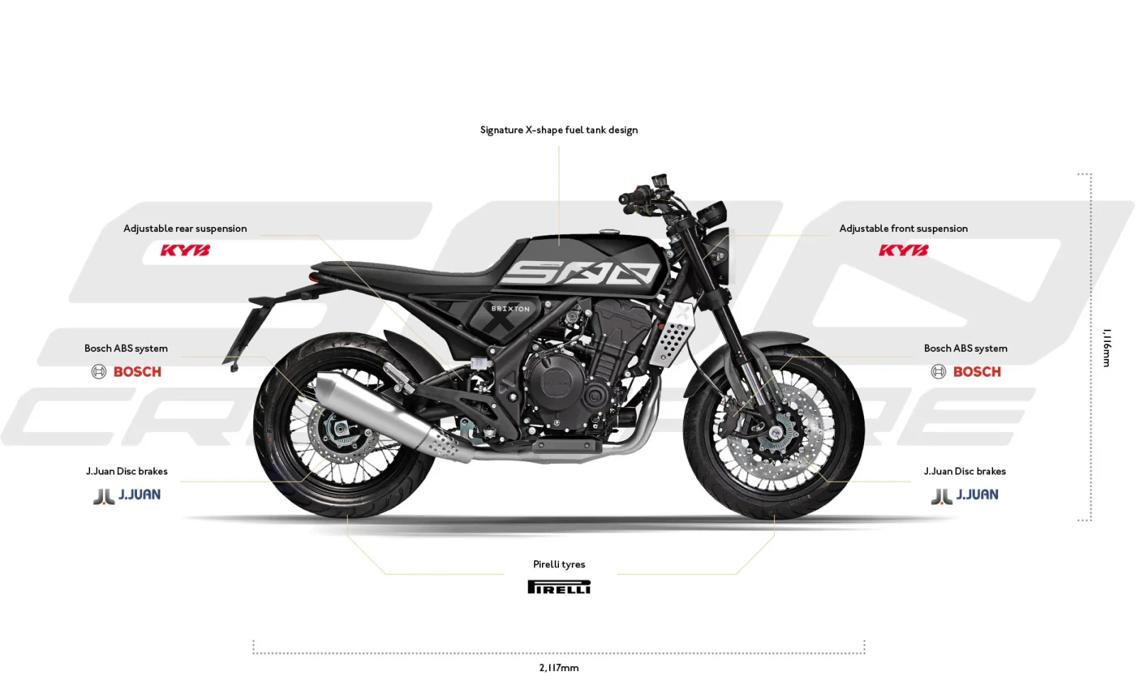 Brixton BX 125 CROSSFIRE 500 X RED - изображение 6