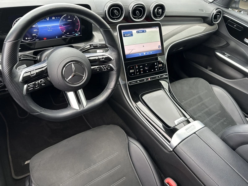 Mercedes-Benz C 220 AMG/200HP/NIGHT/LED/CAM/KLESS/NAVI/425v, снимка 5 - Автомобили и джипове - 50289356