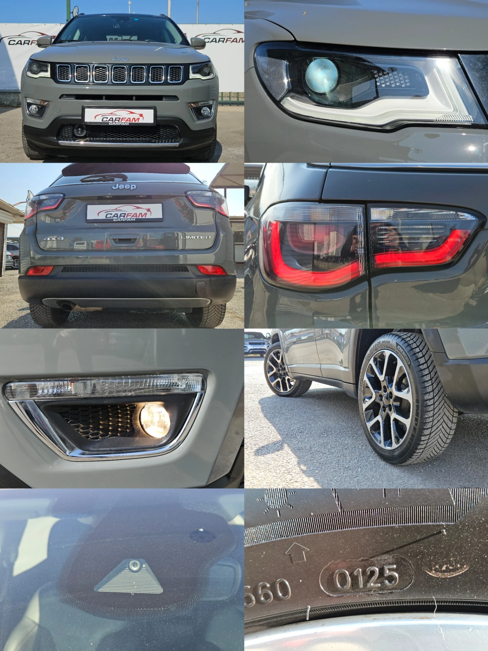 Jeep Compass 2.0D/Limited/4X4/СЕРВИЗНА КНИЖКА/LED/NAVI/БЛУТУТ, снимка 17 - Автомобили и джипове - 53746412