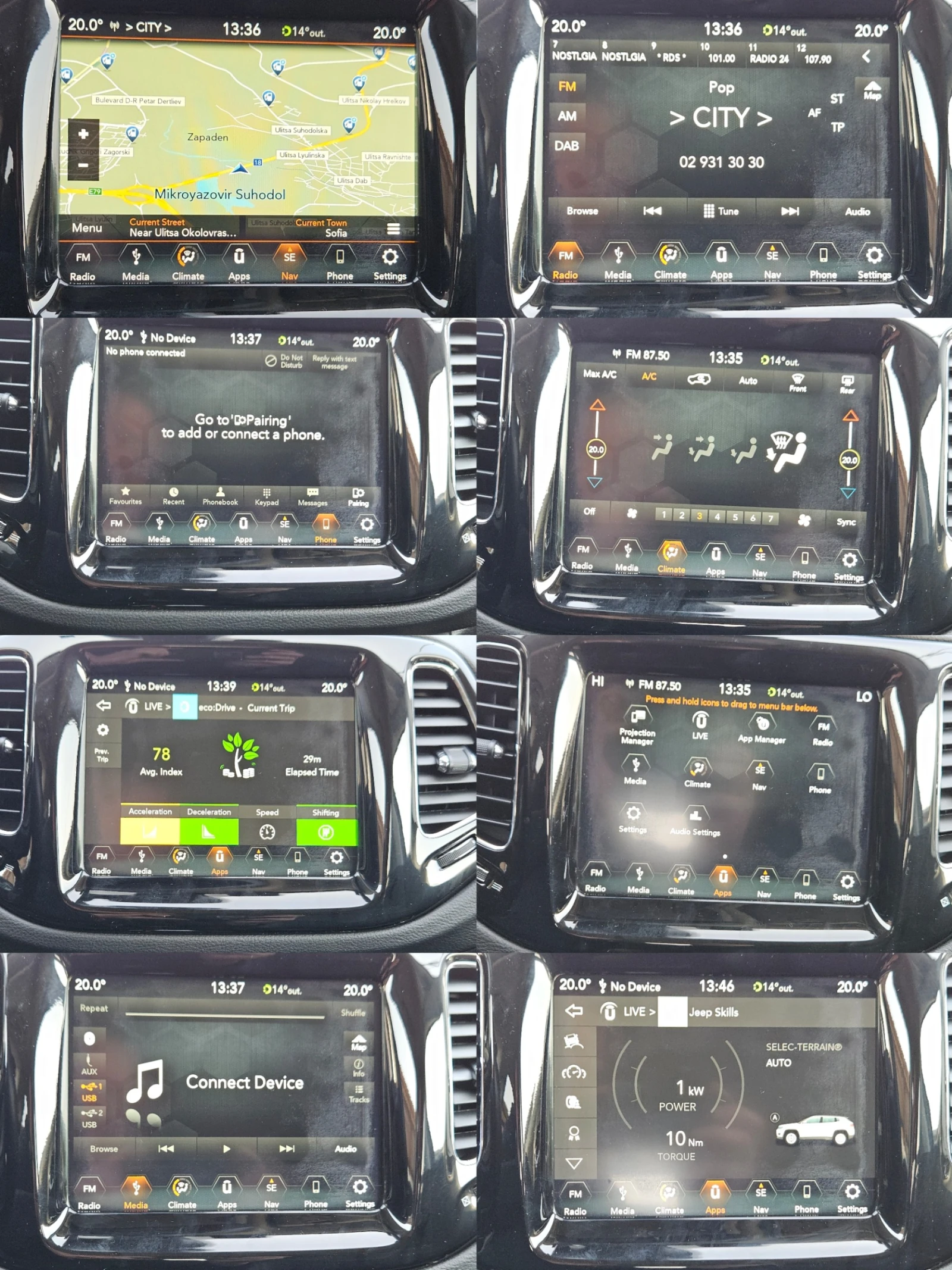 Jeep Compass 2.0D/Limited/4X4/СЕРВИЗНА КНИЖКА/LED/NAVI/БЛУТУТ, снимка 13 - Автомобили и джипове - 53746412