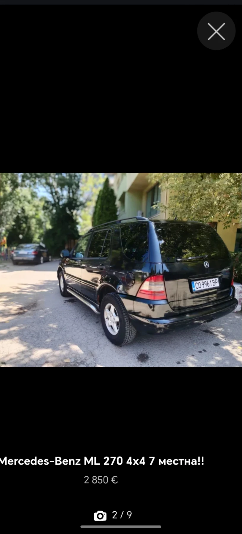 Mercedes-Benz ML 270 7 местен, снимка 3 - Автомобили и джипове - 55682936