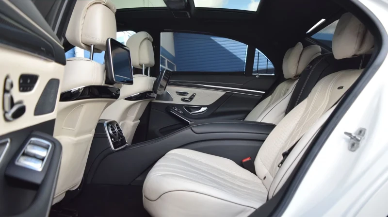 Mercedes-Benz S 63 AMG 4MATIC/577HP/NIGHT-V/BURM/360/ACC/HUD/820fpr, снимка 13 - Автомобили и джипове - 51881021