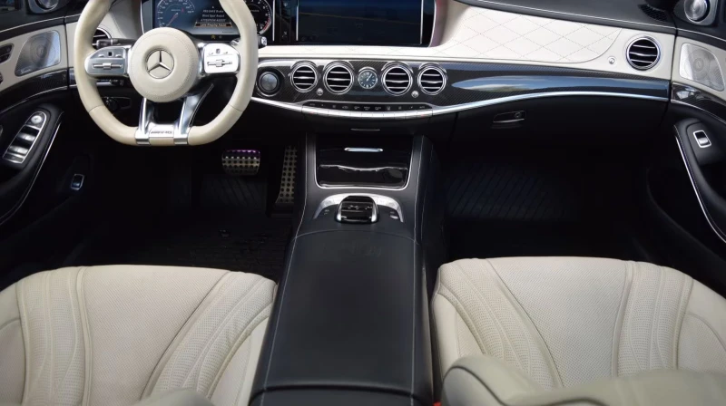 Mercedes-Benz S 63 AMG 4MATIC/577HP/NIGHT-V/BURM/360/ACC/HUD/820fpr, снимка 3 - Автомобили и джипове - 51881021