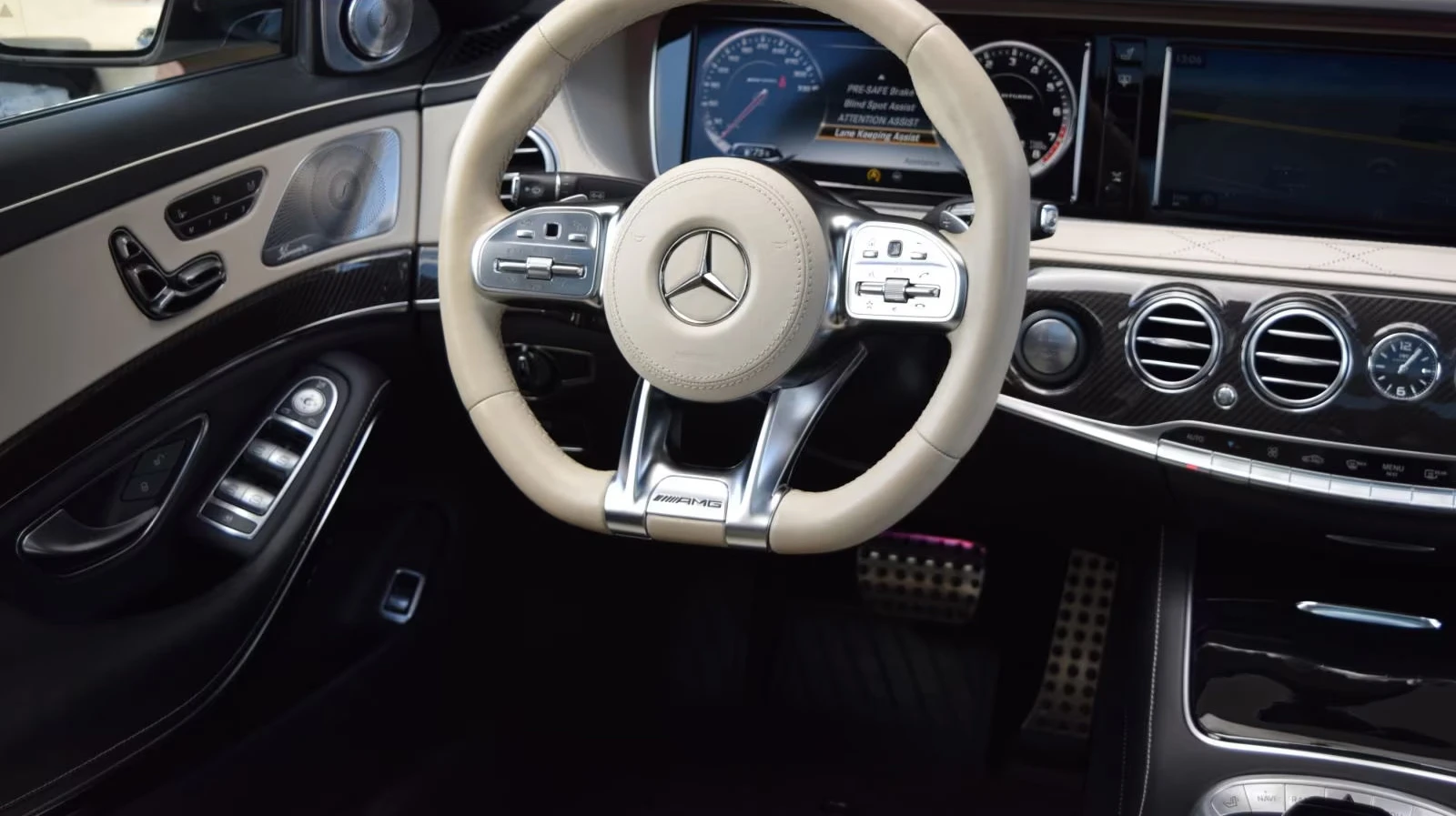 Mercedes-Benz S 63 AMG 4MATIC/BITURBO/577HP/NIGHT-V/BURM/360/ACC/HUD/820f - изображение 5