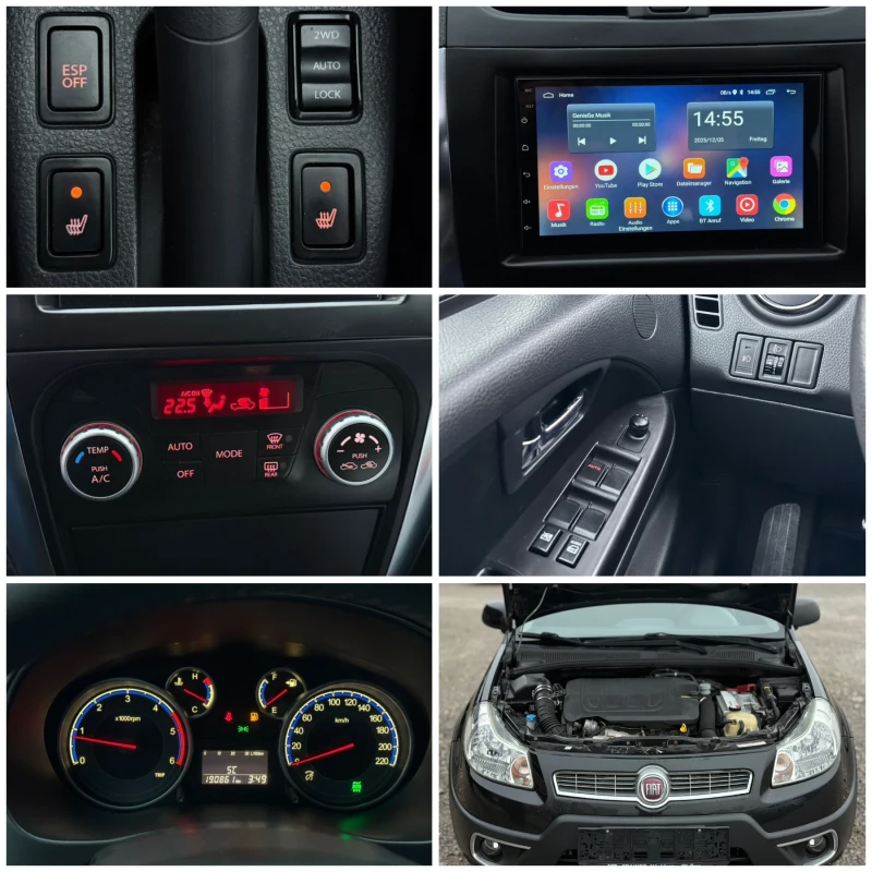 Fiat Sedici 2.0D 135к.с * 4х4* * Навигация* , снимка 16 - Автомобили и джипове - 52688890