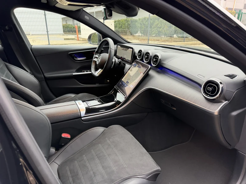 Mercedes-Benz C 220 AMG LINE PREMIUM/HYBRID/9G-TRONIC/СЕРВИЗНА ИСТОРИЯ, снимка 9 - Автомобили и джипове - 53447343