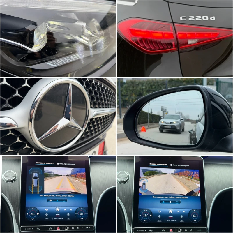 Mercedes-Benz C 220 AMG LINE PREMIUM/HYBRID/9G-TRONIC/СЕРВИЗНА ИСТОРИЯ, снимка 15 - Автомобили и джипове - 53447343