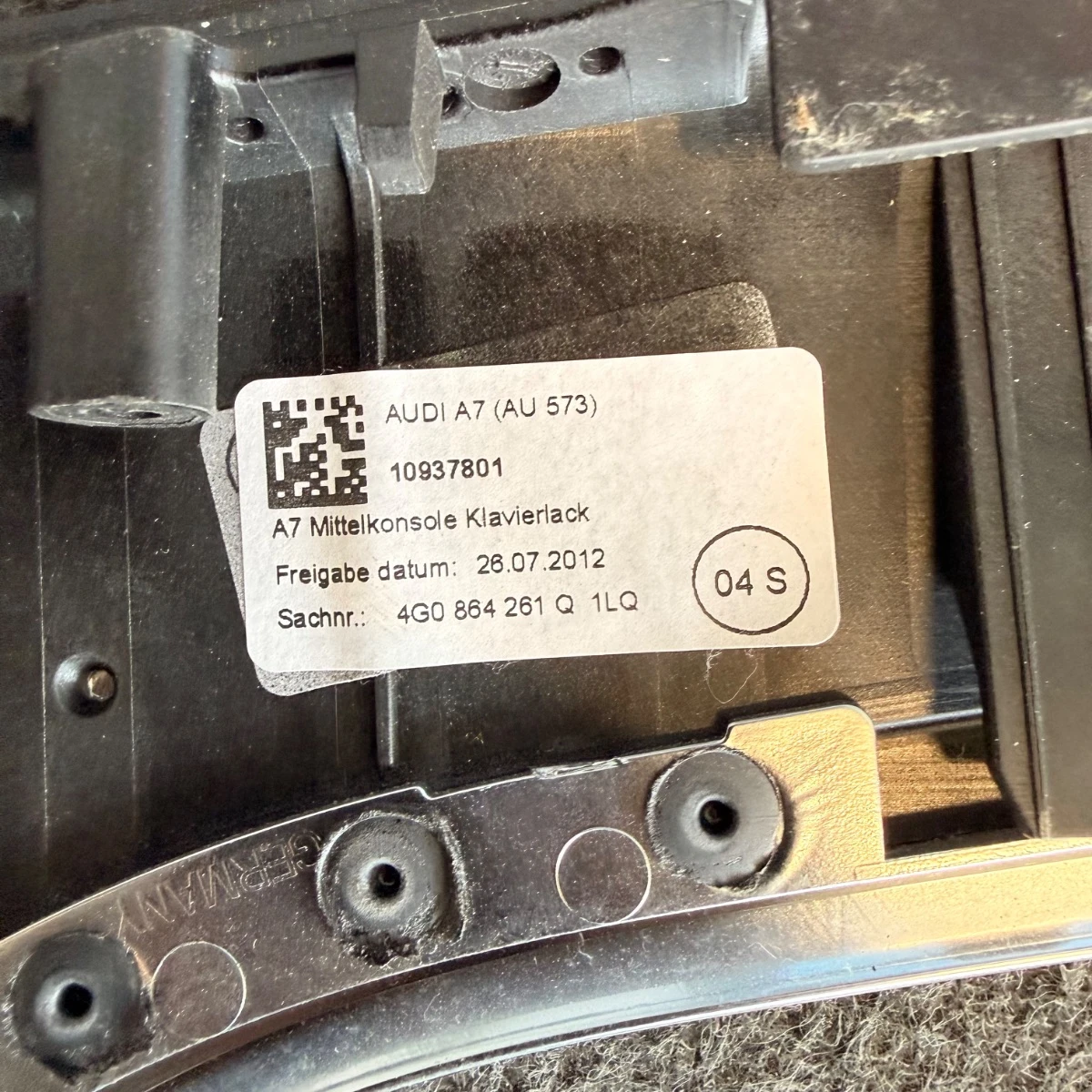 Рамка за централна конзола за Ауди Audi A7 4G ном882 4G0864261Q-1525