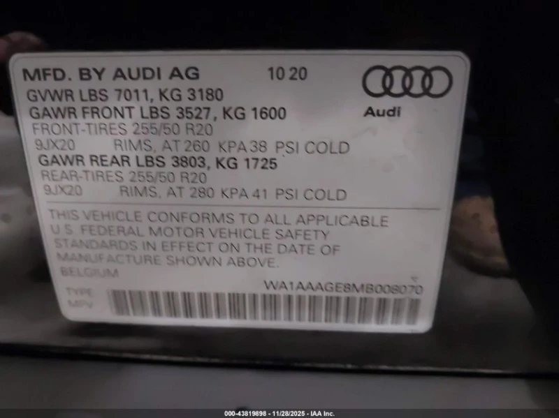 Audi E-Tron UNKNOWN SPECS All Wheel Drive, снимка 15 - Автомобили и джипове - 53044522