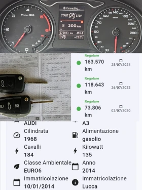 Обява за продажба на Audi A3 2.0TDI/S-line/4X4/LED/NAVI/БЛУТУТ/EURO 6B/ТОП ~25 600 лв. - изображение 11