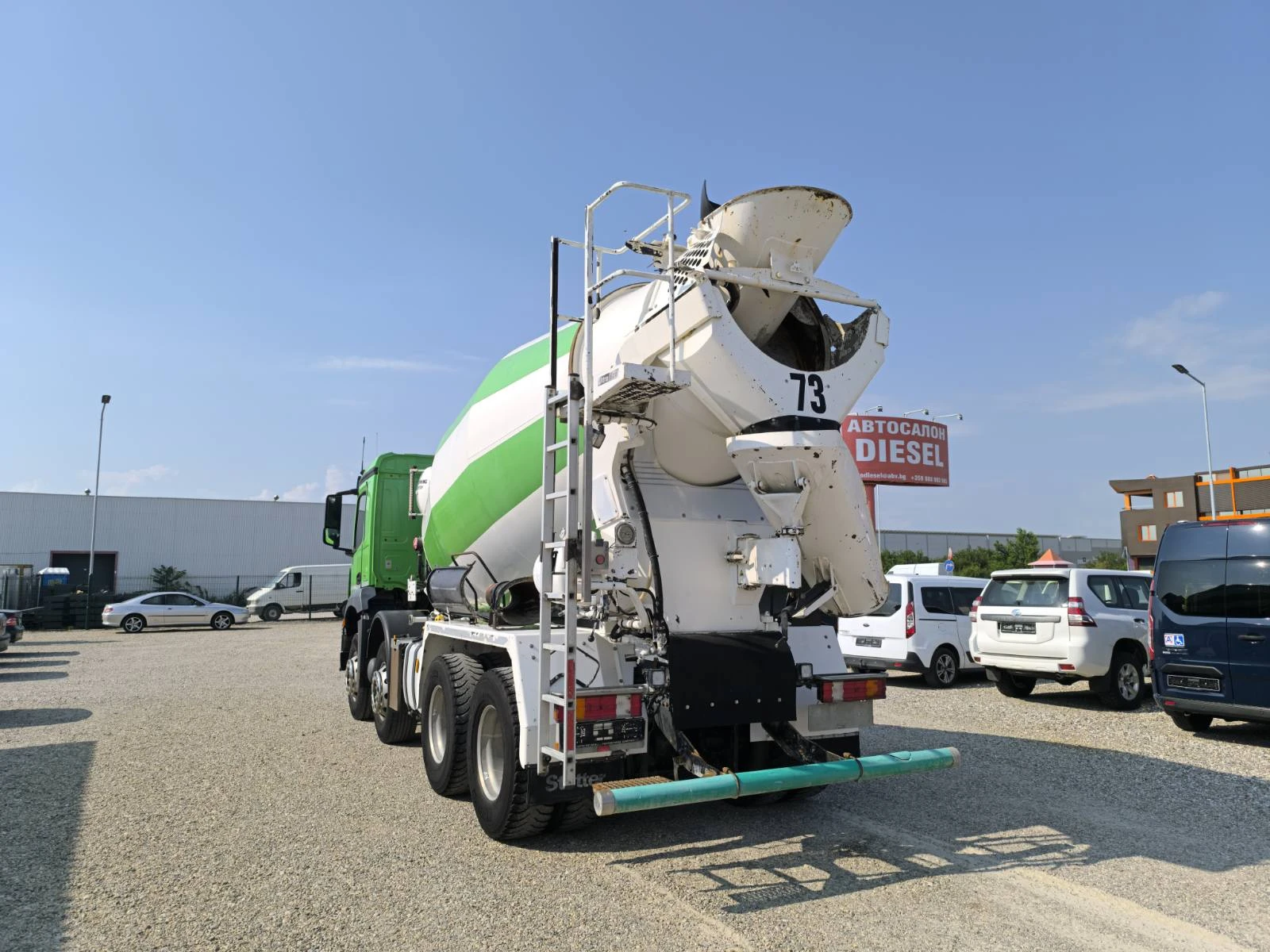 Бетон миксер Mercedes AROCS 3240 STETTER 9M3, снимка 5 - Индустриална техника - 54909050