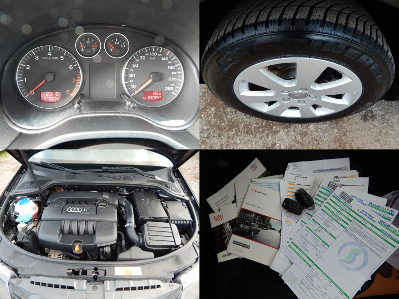 Audi A3 1.6i* 102k.* РЕАЛНИ КИЛОМЕТРИ* , снимка 9 - Автомобили и джипове - 52991398