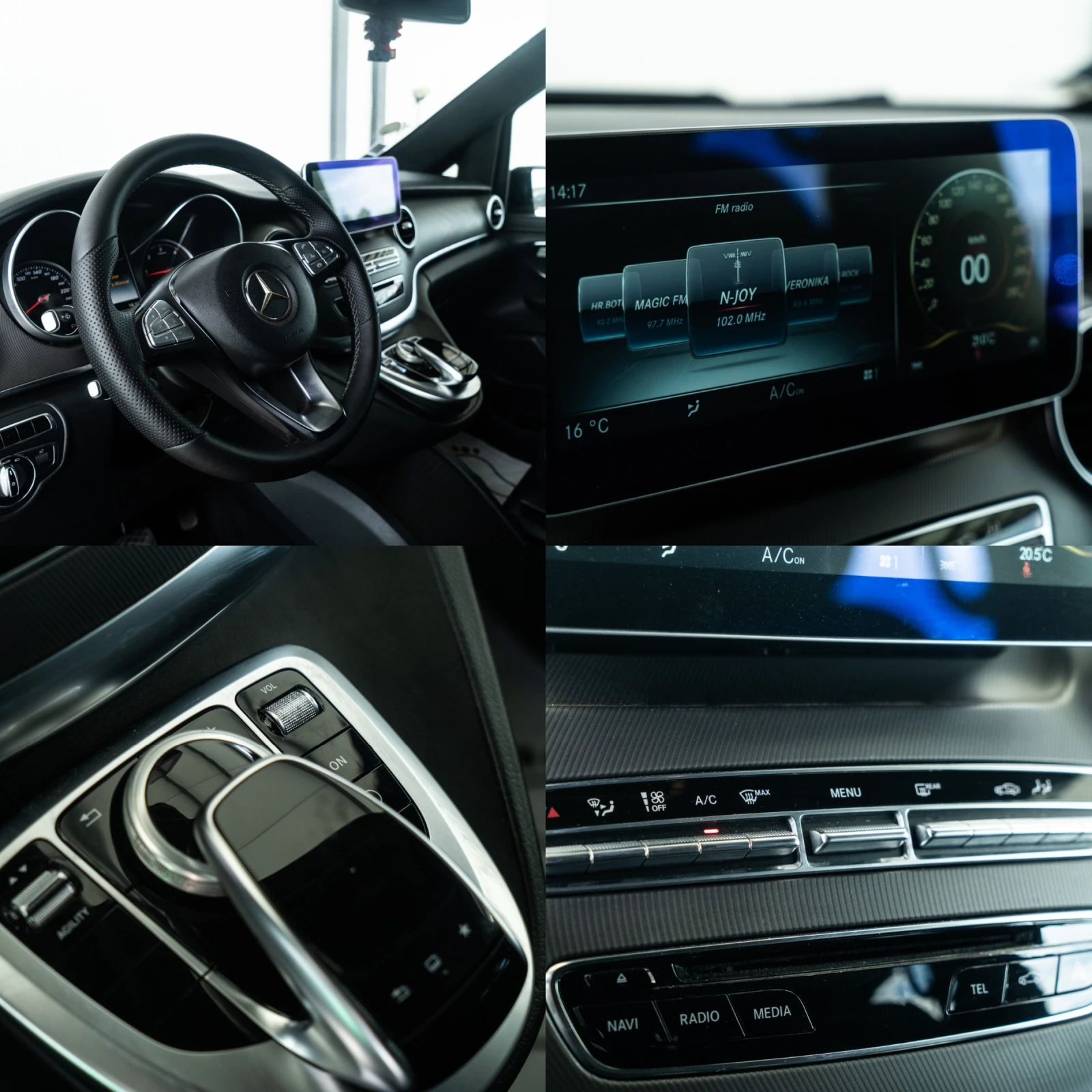 Mercedes-Benz V 220 D = 8 МЕСТЕН = AVANTGARDE = ГАРАНЦИЯ = ЛИЗИНГ, снимка 16 - Бусове и автобуси - 54961515