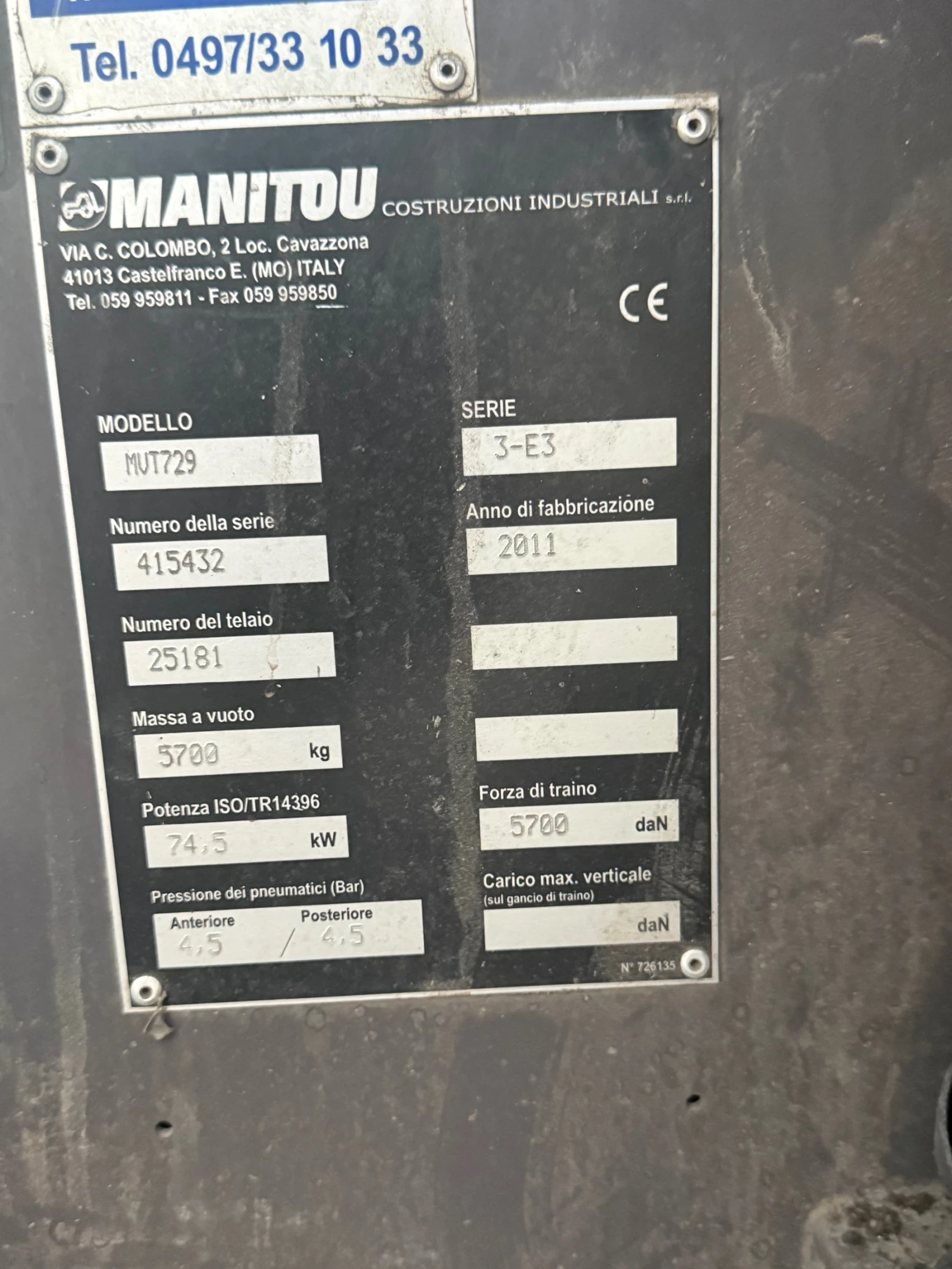 Телескопичен товарач Manitou 729, снимка 4 - Селскостопанска техника - 55753999