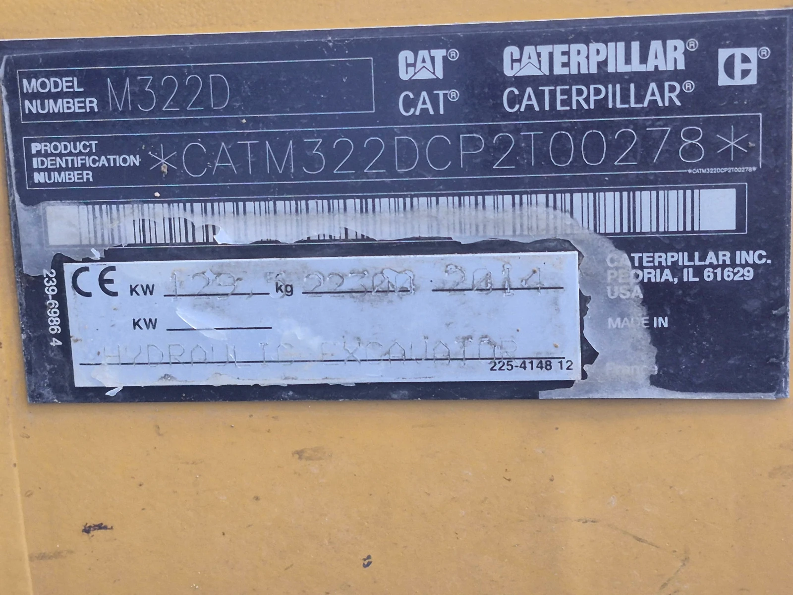 Багер Cat M322D - изображение 9