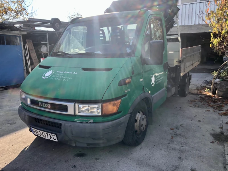 Iveco 35c13 Самосвал с кран , снимка 4 - Камиони - 52405848