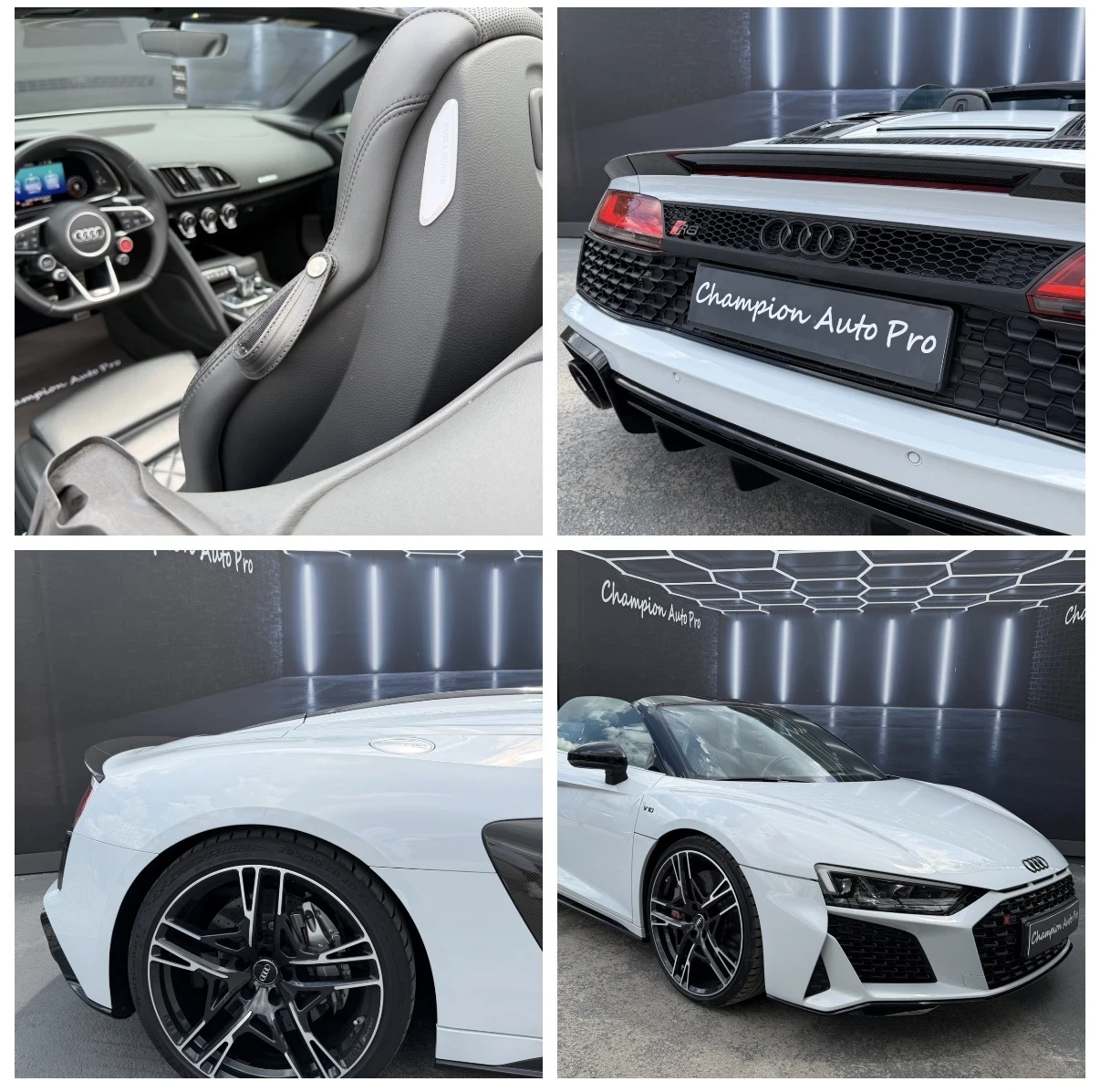 Audi R8 V10 SPYDER PERFORMANCE FULL CARBON CERAMIC, снимка 17 - Автомобили и джипове - 55403034