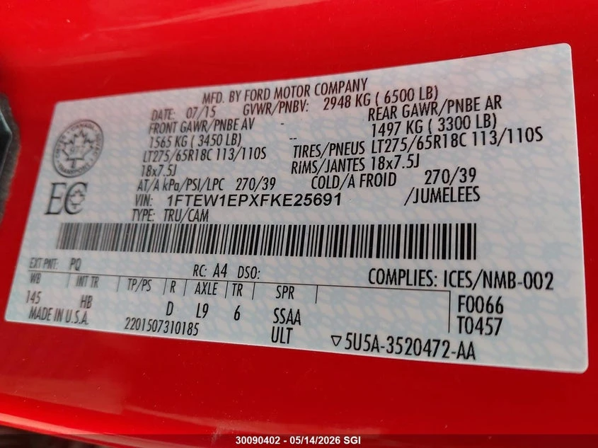 Ford F150 2.7l F-150 Lariat, снимка 9 - Автомобили и джипове - 54599225