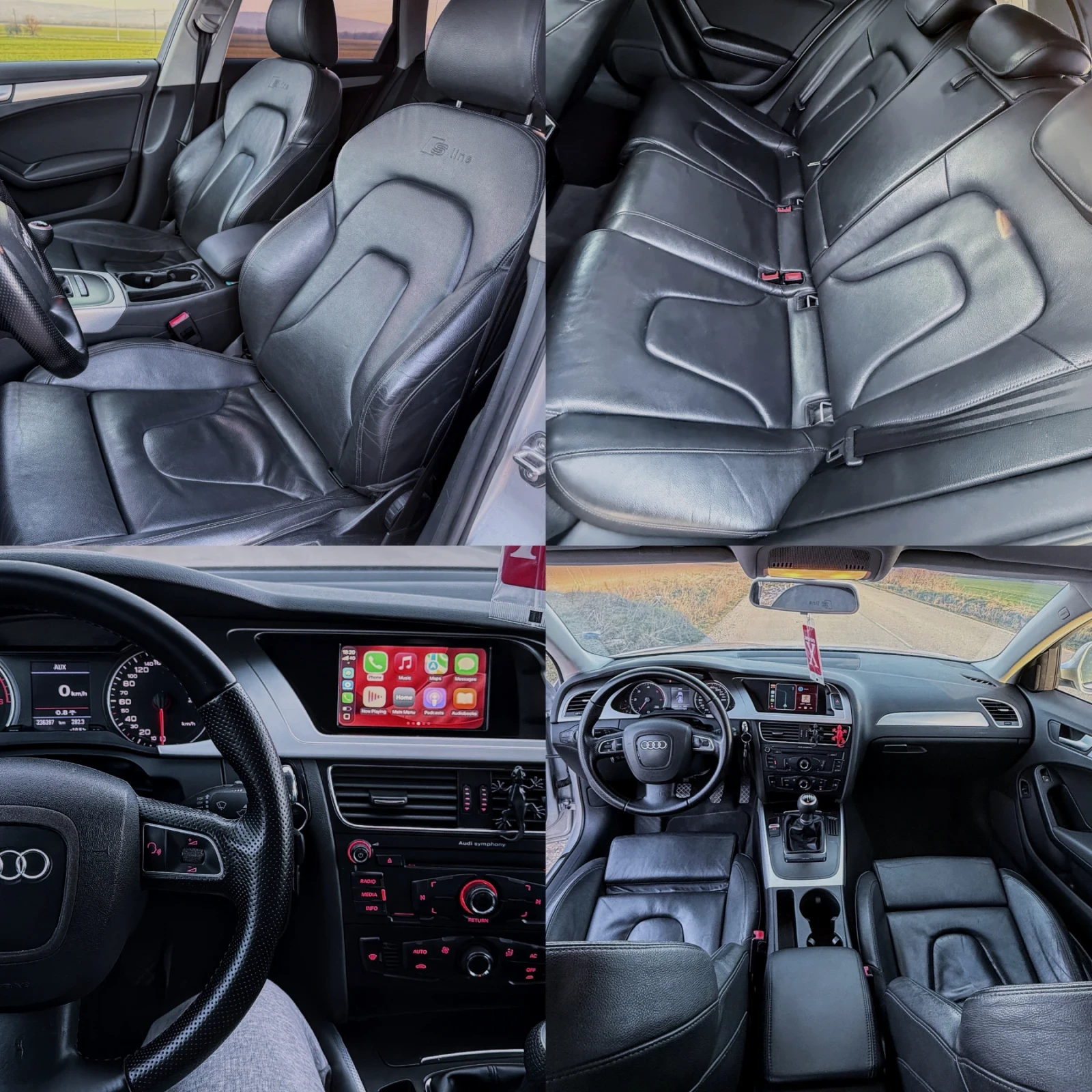 Audi A4 2.0TDI 143 РЪЧКА / LED / NAV / KOJA / CARPLAY, снимка 16 - Автомобили и джипове - 53835464